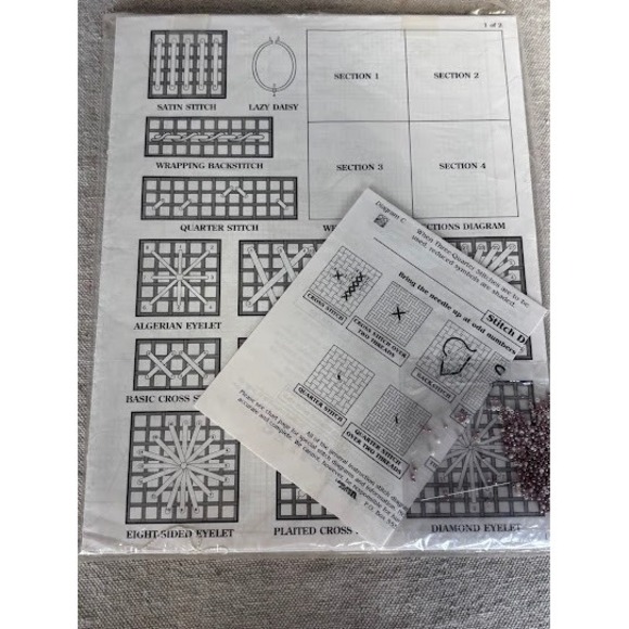 Teresa Wentzler Wedding Sampler Cross Stitch Kit #13827 Partial Started Needlewo - Picture 4 of 11